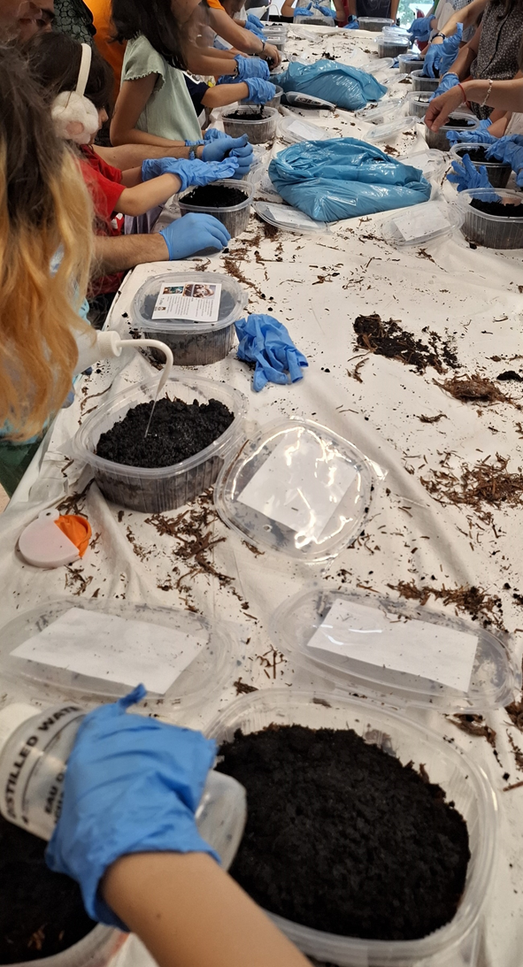 Éxito del taller “Cultiva tu champi” en CIENCIALIA